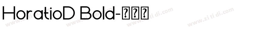 HoratioD Bold字体转换